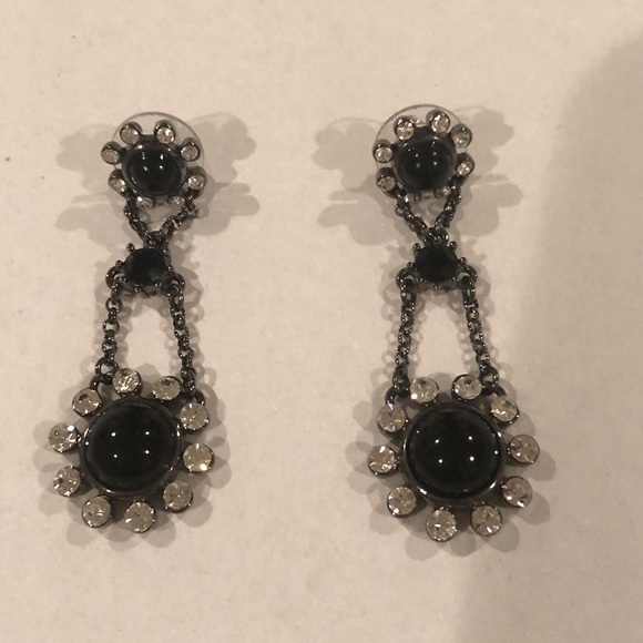 Dangle Black Earrings - 2 pairs - Picture 4 of 13